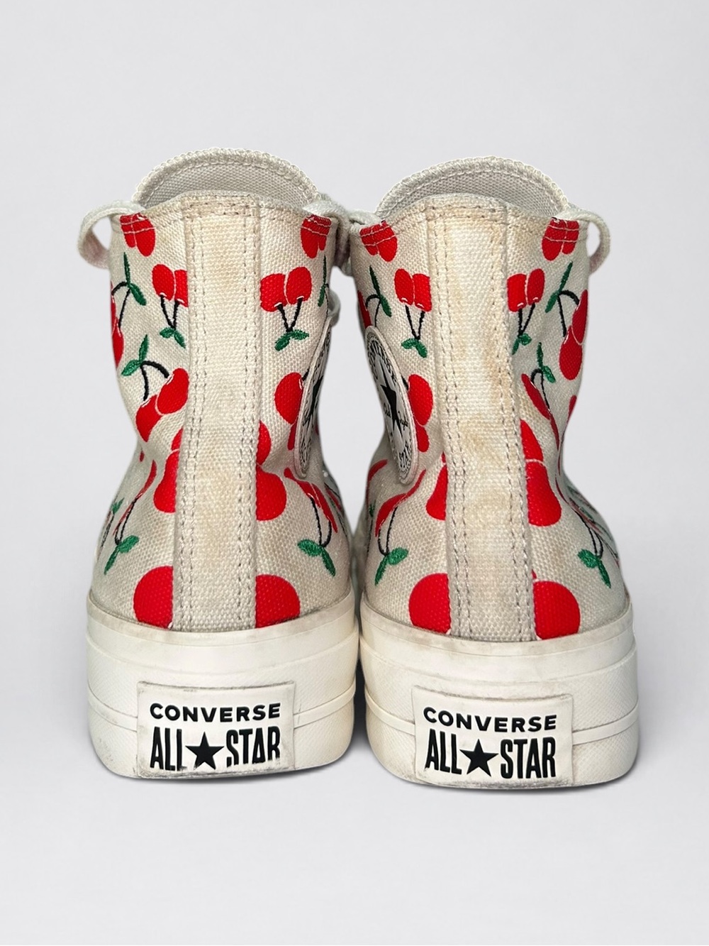 Converse Chuck Taylor All Star Lift Cherries Platform High Women’s 8.5 - Picture 6 of 13